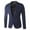 Navy, variant on Azrian Men's Business Plaid Coat Men's Single Button Solid Color Casual Business Suit Top