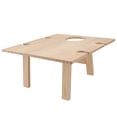 thumbnail image 1 of KONTONTY 1 Pc Square Folding Table Portable Brown Camping Supply for Adults, 1 of 8