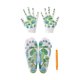 thumbnail image 2 of Juego de de manos y pies, guantes de reflexología de manos, calcetín de SPA con área de reflexión, calcetines de de pies para hombres, 4 Calcetines cortos, 2 of 8
