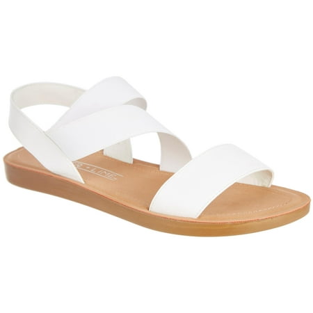 

Juniper & Lime Womens Heidi Sandals 6 White