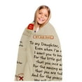 thumbnail image 5 of Comfortable Wrap Blanket Perfect Letter Blanket A Gift For Family Friends Lovers Polyester Blanket,B,Polyester, 5 of 6