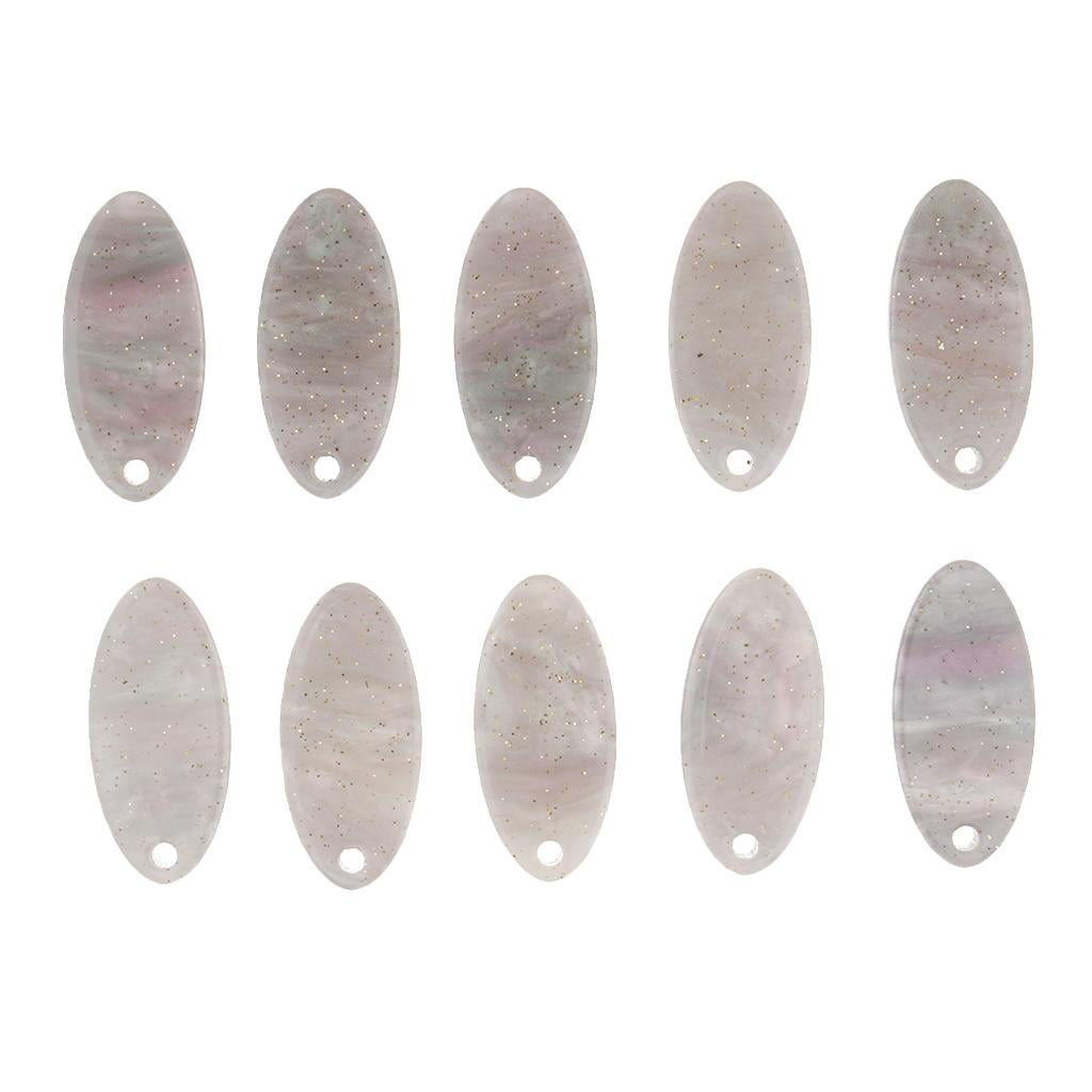 10pcs Acetate Acrylic Oval Charms DIY Earrings Dangle Bead Jewelry Findings 
