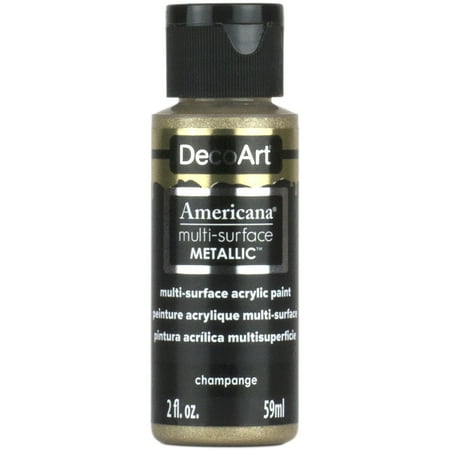 UPC: 0766218074720 | DecoArt Americana Multi-Surface Acrylic Color 2 oz. Metallic Champagne