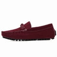thumbnail image 4 of Big Size Men's Casual Loafers Slip On Leather Shoes Comfortable Lightweight Driving Shoes Male Moccasins Classic Penny Loafer Flats Boat Shoes Outdoor Walking Shoes, 4 of 11
