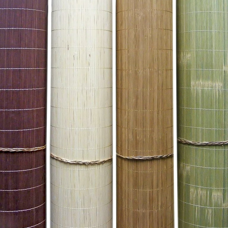 Backyard X-Scapes 4' H x 50' L Chocolate Tatami Bamboo Wall