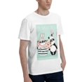 thumbnail image 2 of Bingfone Cute Panda Men'S Loose Fit Short-Sleeve Pocket T-Shirt, 2 of 7