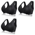 thumbnail image 7 of Women Plus Size Bra Women Seamless Bra Wire-Free Front Zipper with Pads Comfortable Breathable Bra 2pcs/3pcs, 7 of 7