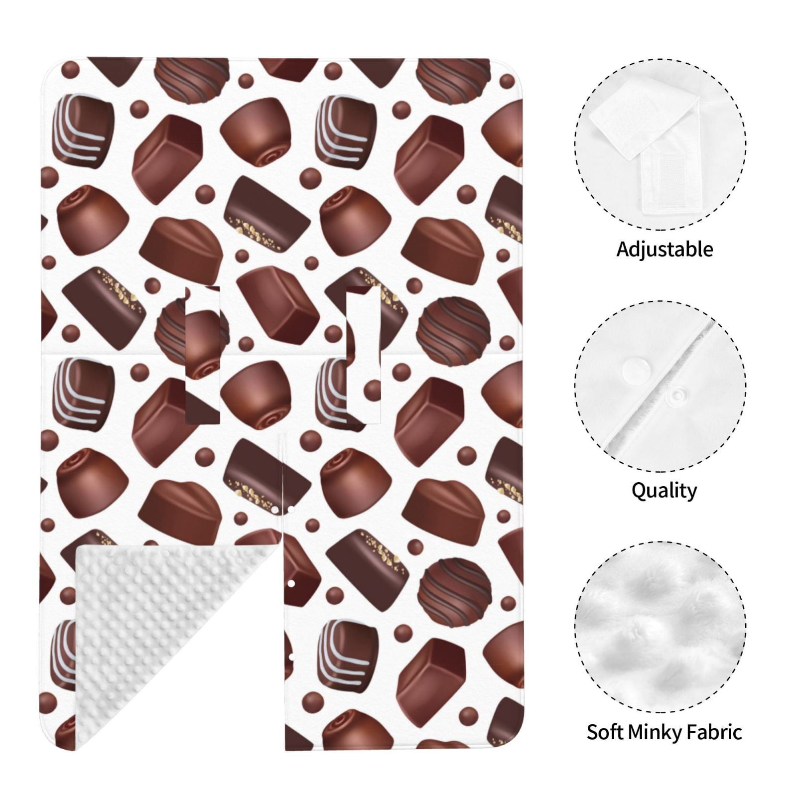 Car Seat Cover Baby - Chocolate Pattern No.9040 Breathable Infant Car Seat Cover for Baby Carseat, Lightweight Comfort Baby Essentials Must Haves Newborn Stuff for Girl Boy