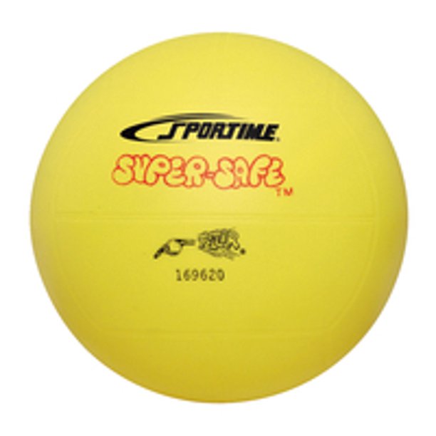 Sportime SuperSafe Rubber Volleyball, 7 Inches, Yellow