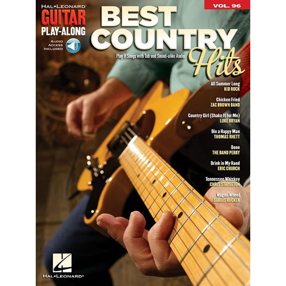 Best Country Hits: Guitar Play-Along Volume 96, (Paperback)