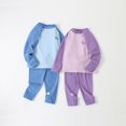 thumbnail image 6 of Caqnni Toddler Baby Boy Clothes Long Sleeve Tops Pants Sweatsuit Outfits for 0 6 12 18 24 M 1t 2t 3t 4t 5t 6t Baby Layette Sets(Purple,9-10 Years), 6 of 7