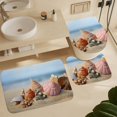 thumbnail image 5 of Seashell On The Beach Shower Curtain Sets with Rugs 4 Piece Rustic, 5 of 7