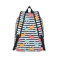 thumbnail image 7 of Geaub colorful llama durable canvas backpack: stylish, lightweight, and spacious with adjustable straps, 7 of 7