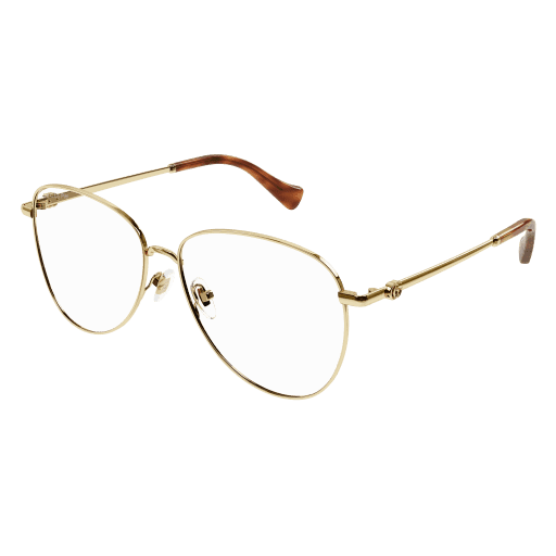 Gucci GG1419S 004 60mm Aviator Sunglasses Men's Gold