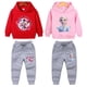 thumbnail image 2 of Ropa de primavera para niños, suéter de manga larga con capucha y pantalón de Frozen Elsa para niñas, conjuntos de 2 piezas, ropa para niñas pequeñas, 2 of 5