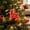B, variant on Edgtyos Christmas Red Goats Ornament, 3.2"x3.2" 2D Acrylic with Gold Cord Goats Hanging Sign Car Rear View Mirror Accessories, Xmas Gift for Family