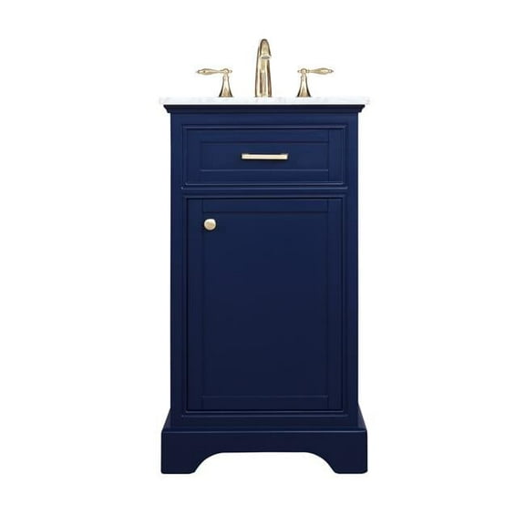 19 in. Single Bathroom Vanity, Blue
