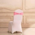 thumbnail image 6 of Efavormart 5 Pack Pink Stretch Spandex Chair Sash With Silver Diamond Sash Pin Banquet Chair Band for Event Decor, 6 of 10