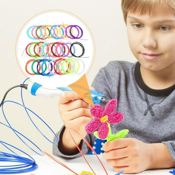 MLINS 30 Rolls of Printers Filament 3D Printer 1.75mm Filament Printer Filament 3D Pen Filament Refills Supplies