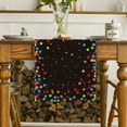 thumbnail image 5 of Sm:)e Happy Birthday Polka Dot Black Table Runner 13x36 Inch, 5 of 7