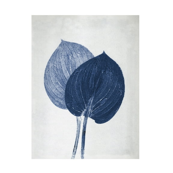 Canvas Wall Art - Pernille Folcarelli 'Hosta 2 Blue' Wall Art for Living Room, Bedroom, or Office Décor by Trademark Fine Art - 14 x 19 Inches
