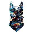 thumbnail image 4 of PMVFHDE Plus Size Swimsuit For Women Floral High Waist Tankini Adjustable For Full Coverage, 4 of 5