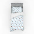 thumbnail image 1 of Ambesonne Cartoon Bedding Set 3 Pcs, Fox Grey Hare in the Sky, Twin, Pale Blue Multicolor, 1 of 3