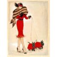 thumbnail image 1 of Diamond Painting (DE9343) Lady and Dogs 5D DIY Square Art Beadwork (IH749) 50x70cm FLhrweasw Nuevo, 1 of 1