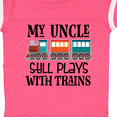 thumbnail image 4 of Inktastic My Uncle Still Plays with Trains Boys or Girls Baby Bodysuit, 4 of 5