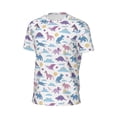 thumbnail image 6 of Wukai Dinosaur Print Men's Short-Sleeved Mesh T-Shirt,Quick-Dry Short Sleeve Workout T-Shirt-Large, 6 of 8