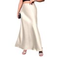 thumbnail image 3 of Women Fall Skirts Business Casual Clothes High Waisted Cocktail Party Wedding Guest Mermaid Maxi Skirt Color L, 3 of 9
