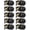 Black, variant on Black Door Knobs, 10 Pack Privacy Door Knobs Interior Door Knob for Bedroom/Bathroom Keyless Doorknobs Interior/Exterior Lockset, Black Modern Design Door Hardware
