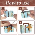 thumbnail image 4 of 100 Piezas Maleta Favor Cajas Mapa del Mundo Mini Maleta Cajas Boda Cajas de Dulces para Viajes Tema Boda Despedida de Soltera, 4 of 5