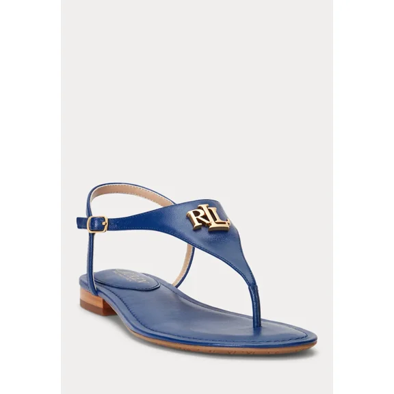 Lauren Ralph Lauren Ellington Flat Sandals Indigo Sail 10M