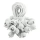 thumbnail image 1 of 50 Piezas Cuerdas EláSticas con Bolas, Lazos EláSticos Lazos para Carpas Pancartas de Tiendas, Postes de Bandera, Lona (Blanco), 1 of 5