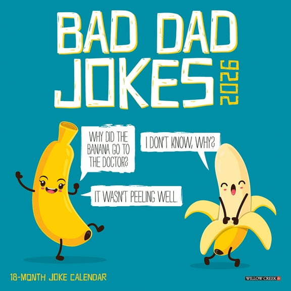 Bad Dad Jokes 2026 Mini Wall Calendar, (Paperback)