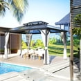thumbnail image 3 of 13 Ft. W X 10 Ft. D Aluminum Patio Gazebo, 3 of 6