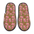 thumbnail image 1 of Balery Cartoon Pigs Pantuflas de Casa de Felpa Silenciosas con Diseño Estampado, Zapatillas Cómodas Antideslizantes de Algodón para Interior-Large, 1 of 8