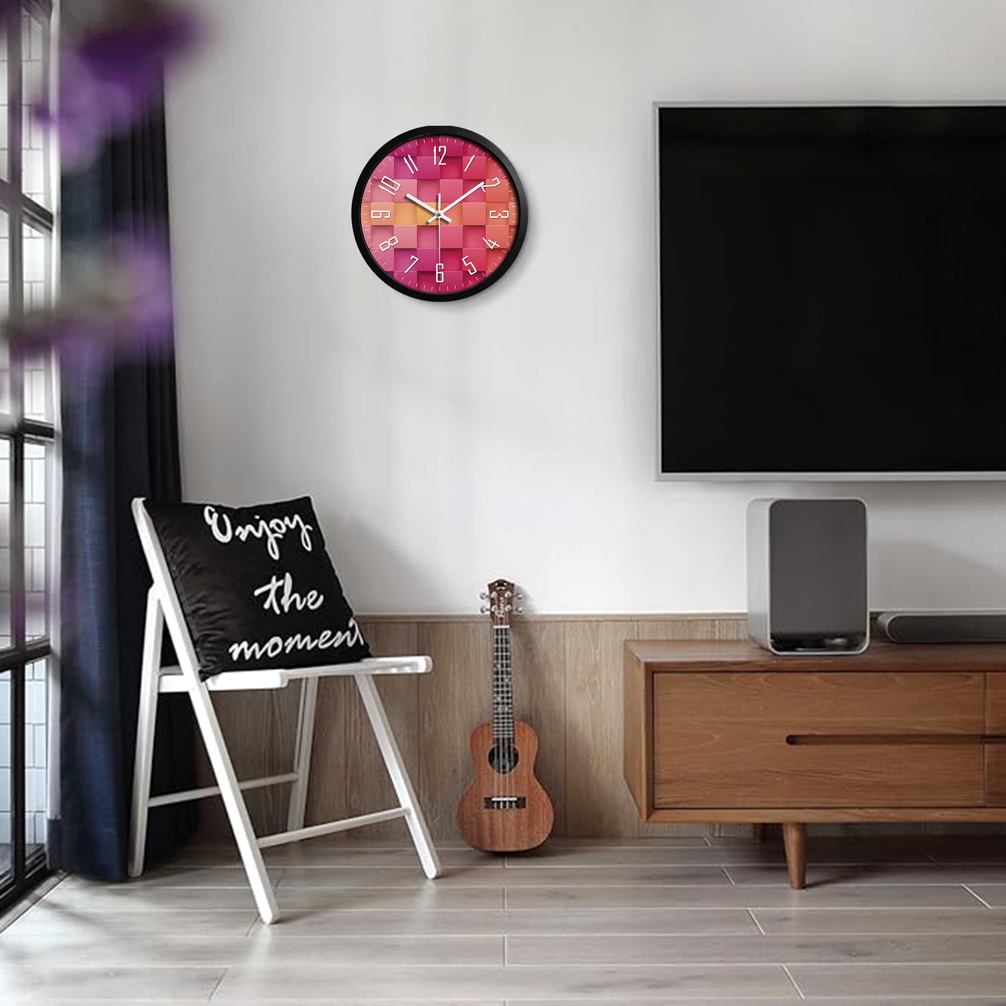 CozySound Wall Clock Silent Non Ticking 12 Inch for Home/Kitchen/Office/Classroom/School Clocks