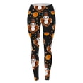thumbnail image 5 of XJDJHC Women Thanksgiving Leggings Turkey Day Pumpkin High Waist Tight Pants Soft Stretchy Workout Plus Size Yoga Trousers, 5 of 5