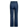 thumbnail image 3 of LYXSSBYX Cotton Linen Plus Size Women Pants Clearance Work Office Business for Women Casual Solid Color Split Mid Waist Loose No Belt Elasticity Wide Leg Long Pants, 3 of 6