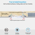 thumbnail image 5 of 4 Pack 4" LED Recessed Light with J-Box, CRI90, Ultra Thin Panel, 3000K Warm White, 9W 810LM Dimmable LED Downlight, 5 of 6