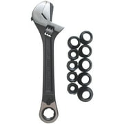 Crescent CPTAW8 11 Pc. Pass-Thru X6 Black Oxide Adjustable Wrench and Spline Socket Set