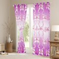 thumbnail image 3 of jejeloiu Cute Bow Ribbon Curtains Pack of 2 (42x84 Each),Cartoon Bow Knot Curtains Blackout,White Pink Ombre Bedroom Curtains For Girls Kids,Ultra Soft Home Decor, 3 of 6