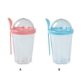 thumbnail image 3 of Bewildely Taza para ensalada, taza para beber, botella de yogur, mano de obra fina, conveniencia para el desayuno, calentador cálido, tazas para Cocina y Comedor Rojo, 3 of 6
