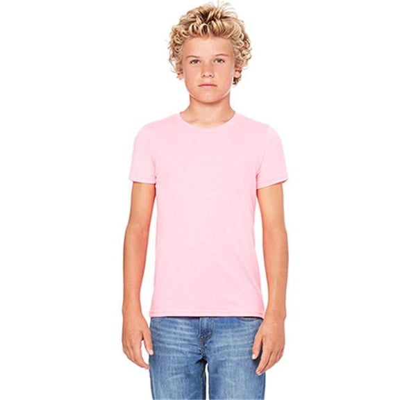 3001Y Youth Jersey Short Sleeve Tee - Neon Pink, YL