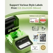 NIIMBOT B21 Pro HD Photo Printer Label Maker Machine, NEW Upgrade !300 DPI ! Sticker Printer Thermal Labeler for Business Home Office Organization,Green