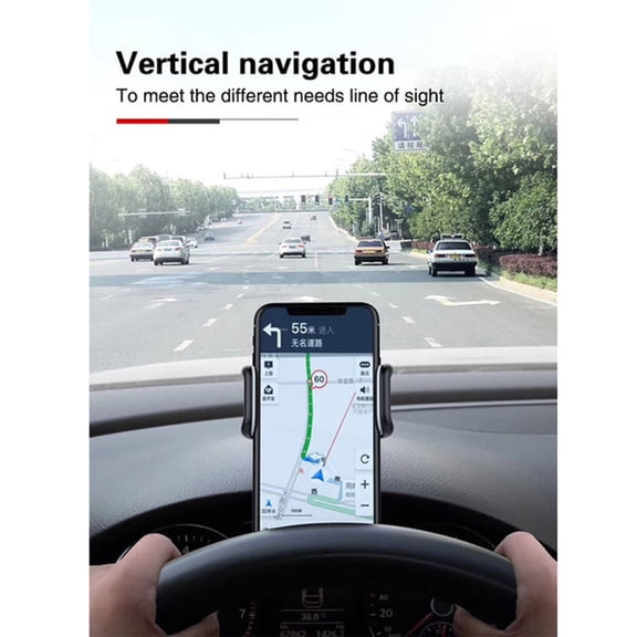 Masteelf Auto Phone Holder Rear View Mirror Mount Multifunctional Car Dashboard Black
