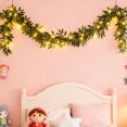 thumbnail image 3 of 190cm Battery Operated LED Lighted Vine Greenery Leaves With Fairy Lights For Home Bedroom Wall Shelf, 3 of 4