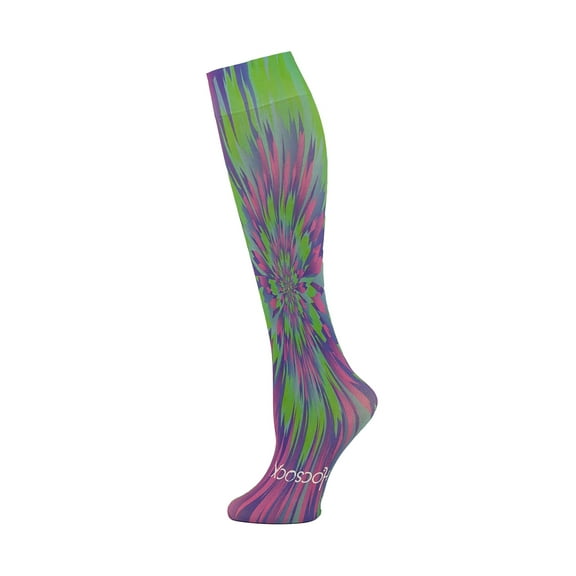 Hocsocx Psychedelic Green/Fuchsia Socks Large